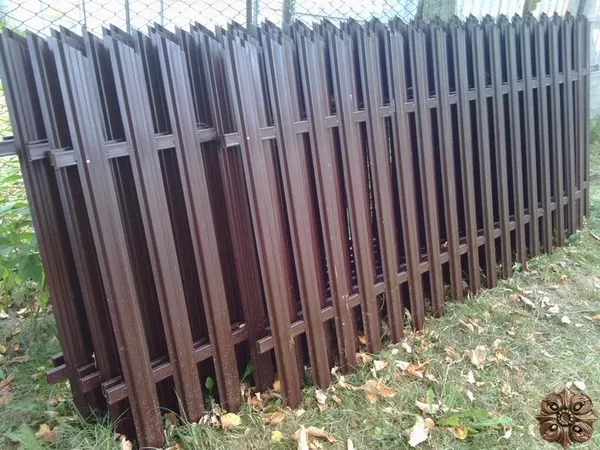  Продам забор из металлического штакетника